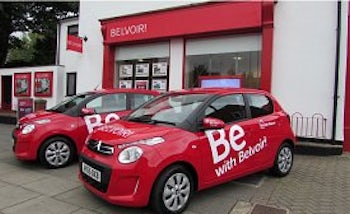 Belvoir Storefront and branded cars