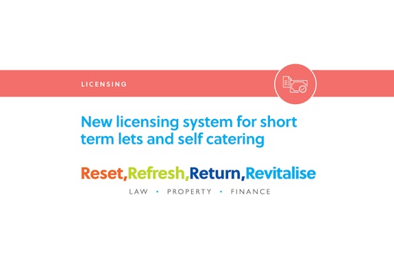 New licensing system for short term lets and self catering