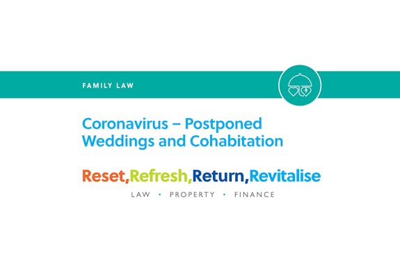 Coronavirus – Postponed Weddings and Cohabitation
