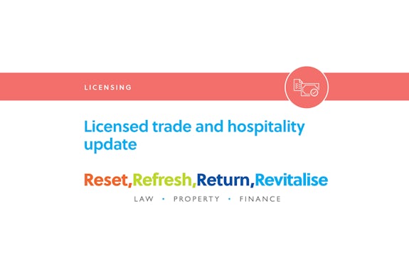 Licensed trade and hospitality update: what did today’s announcement mean?