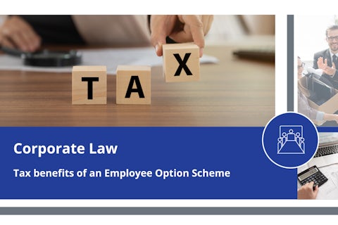 Tax benefits of an employee option scheme (1)