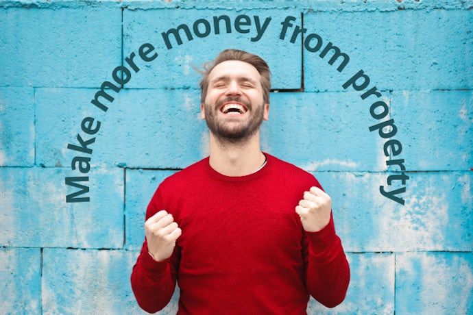 Photo of a man looking like he just made lots of money when he bought a property portfolio for sale.