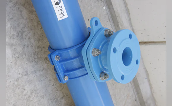 PVC GIGA Tees installed for use on strand pipes