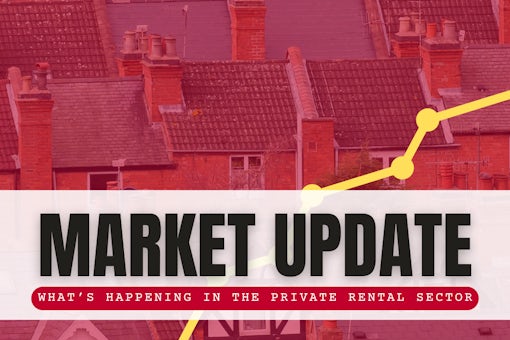Banner with text - What's happening in the private rental sector.
