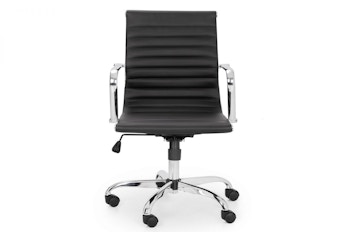 Gio Office Chair Black/Chrome