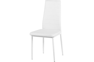 Abbey Dining Chair - White Faux Leather