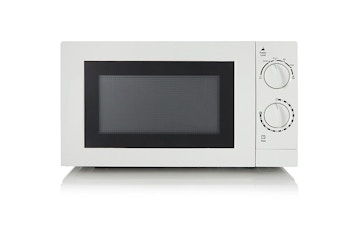 White Manual 700W Microwave Oven