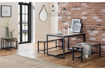 Tribeca Dining Table and Bench Set