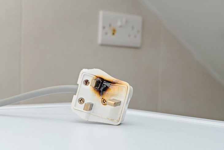 electrical safety broken plug