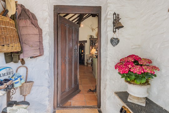 Doorway in a vintage styled house for sale