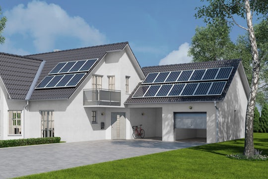 Solar energy system on roof