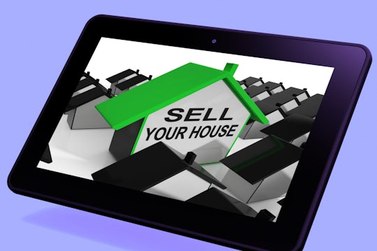 Sell Your House Home Tablet Means Marketing Property