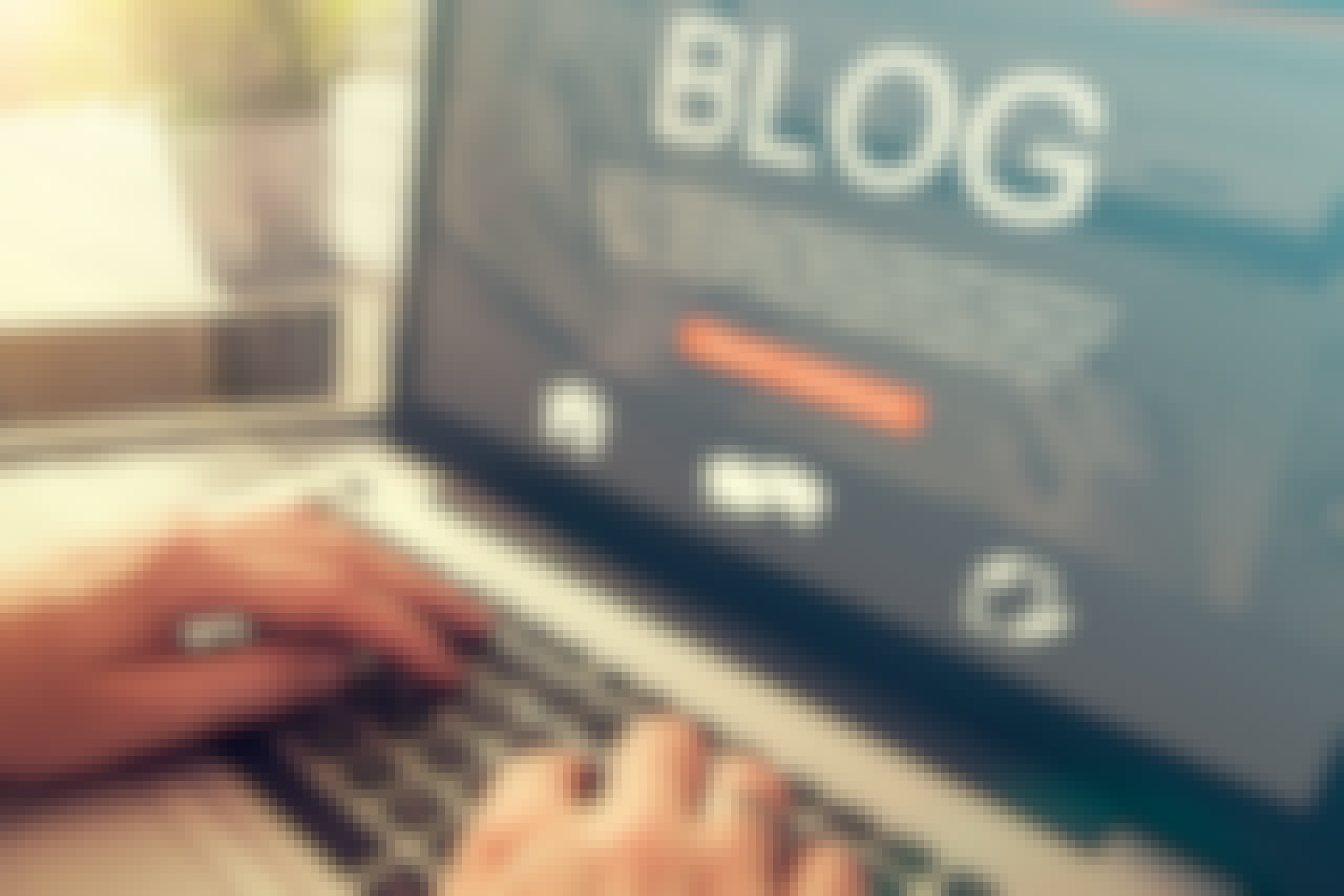 blogging blog word coder coding using laptop